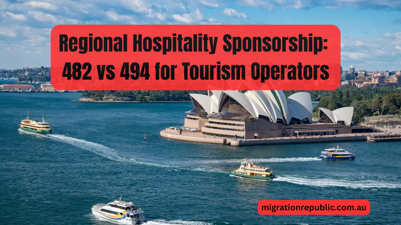 Regional Hospitality Sponsorship: 482 vs 494 for Tourism Operators